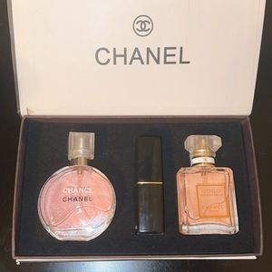 Chanel perfume and lipstick kit